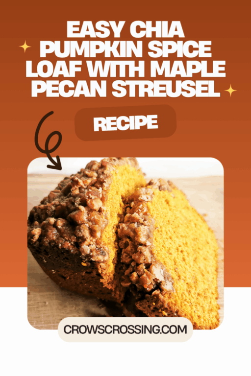 Easy Chai Spiced Pumpkin Loaf Recipe with Maple Pecan Streusel